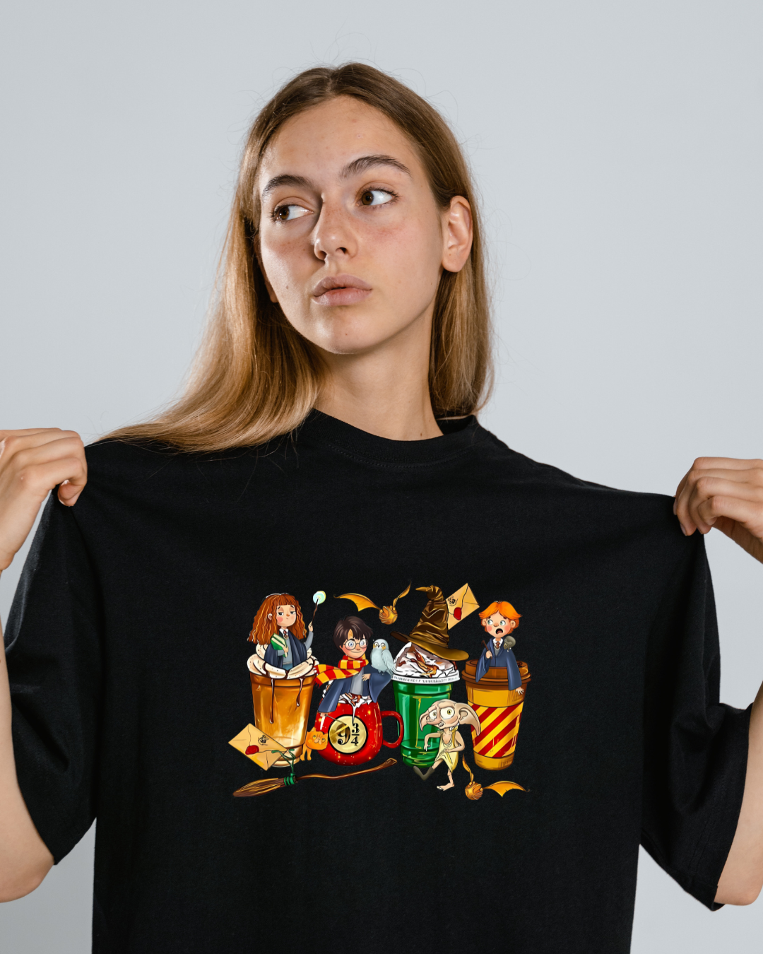 Harry Potter Temalı Unisex Tasarım Tişört